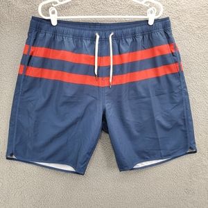 Fair Harbor Blue and Red Men's Shorts